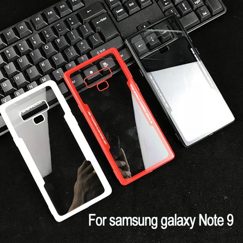 Прозрачный Гибридный чехол для Samsung Galaxy Note 9 S7 edge жесткий прозрачный 8 S8 S9 Plus