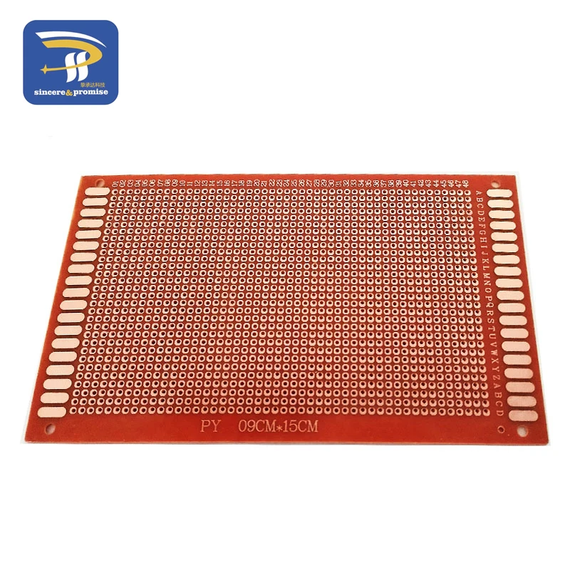 9x 15 см 9*15 см Односторонний Прототип 2,54 мм PCB Универсальный макет доска экспериментальная бакелитовая медная пластина схема плата