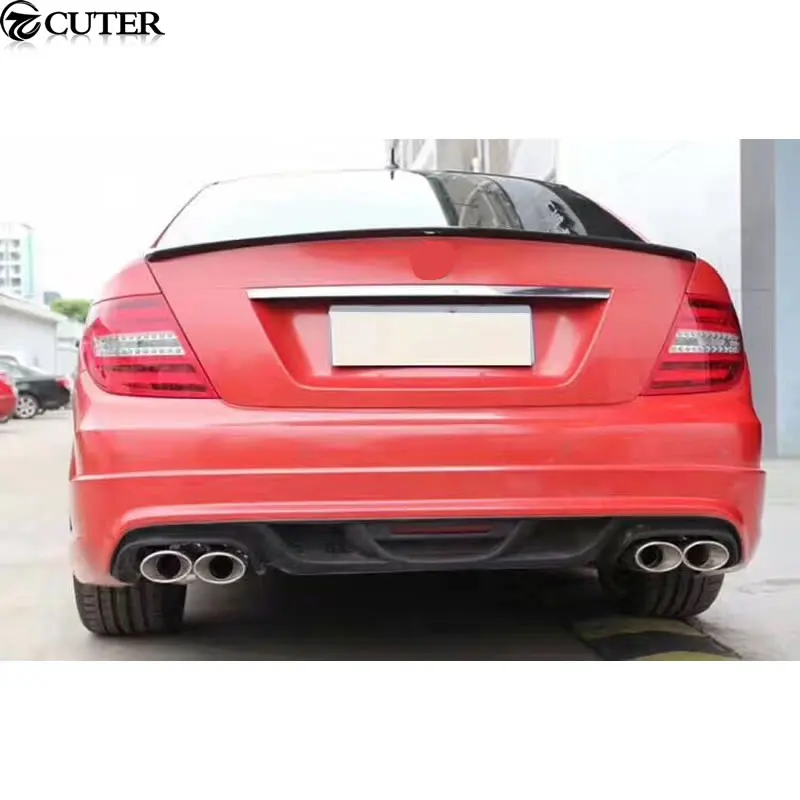 W204 C200 C300 комплект кузова автомобиля FRP неокрашенные передние бамперы задние