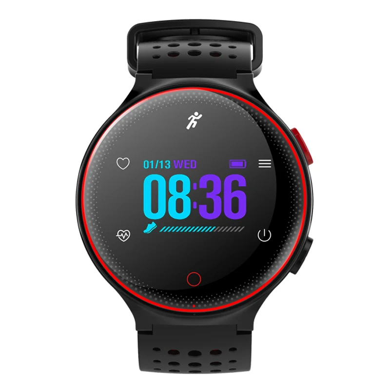 Finow X2 плюс smart watch о состоянии здоровья во время занятий спортом умный Браслет Bluetooth фитнес крови монитор сердечного ритма шагомер IP68 Водонепроницаемый для плавания - Цвет: Красный