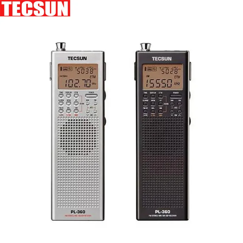 Оригинальное портативное цифровое радио Tecsun PL 360 usb AM FM карманный радиоприемник