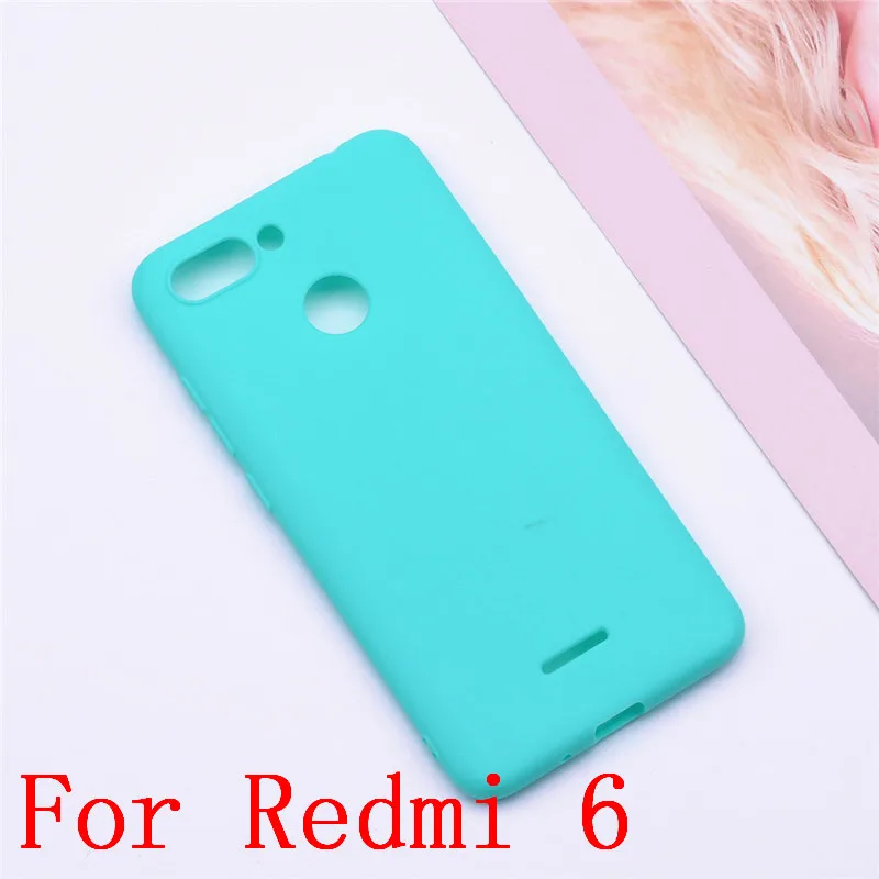 Light green Силиконовый чехол для Xiaomi redmi 6A 5,45 ТПУ, конфетный чехол для Xiaomi redmi 6a redmi 6 - Цвет: Light green