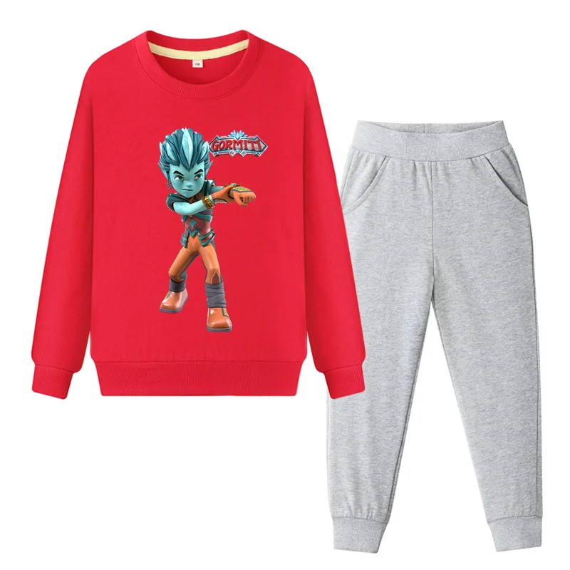 New Gormiti Game Cartoon Clothing Sets For Kids Spring Autumn Tracksuits Children Clothes Coat+Pant Suit Boy Girls TZ105 | Детская