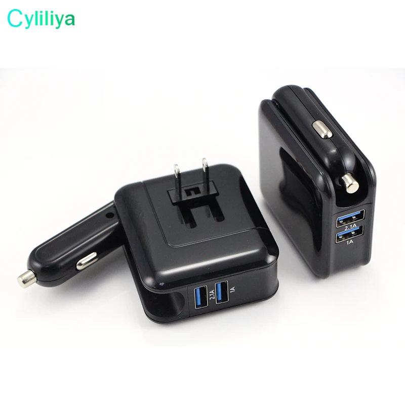 Зарядное устройство 2 в 1 с двумя USB портами 5 В А 60 шт.|charger ac|wall chargertravel charger |