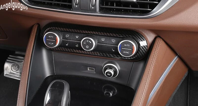 Аксессуары для Alfa Romeo Giulia Stelvio АБС пластик углерод или хром стиль ручка