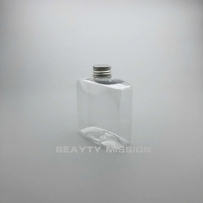 BEAUTY MISSION прозрачная 250 мл 24 шт. пустая квадратная плоская бутылка для сока