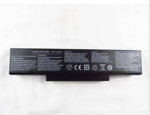 Новый аккумулятор для MSI M655 M660 M662 M670 M673 M675 M677 PR600 PR620 PX600 VR430 VR440 VR600 VR601 VR602 VR603 11 1 В 5200