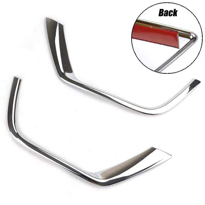 Для Jeep Compass 2017-2018 Хром Передняя противотуманная фара полоски для век крышка