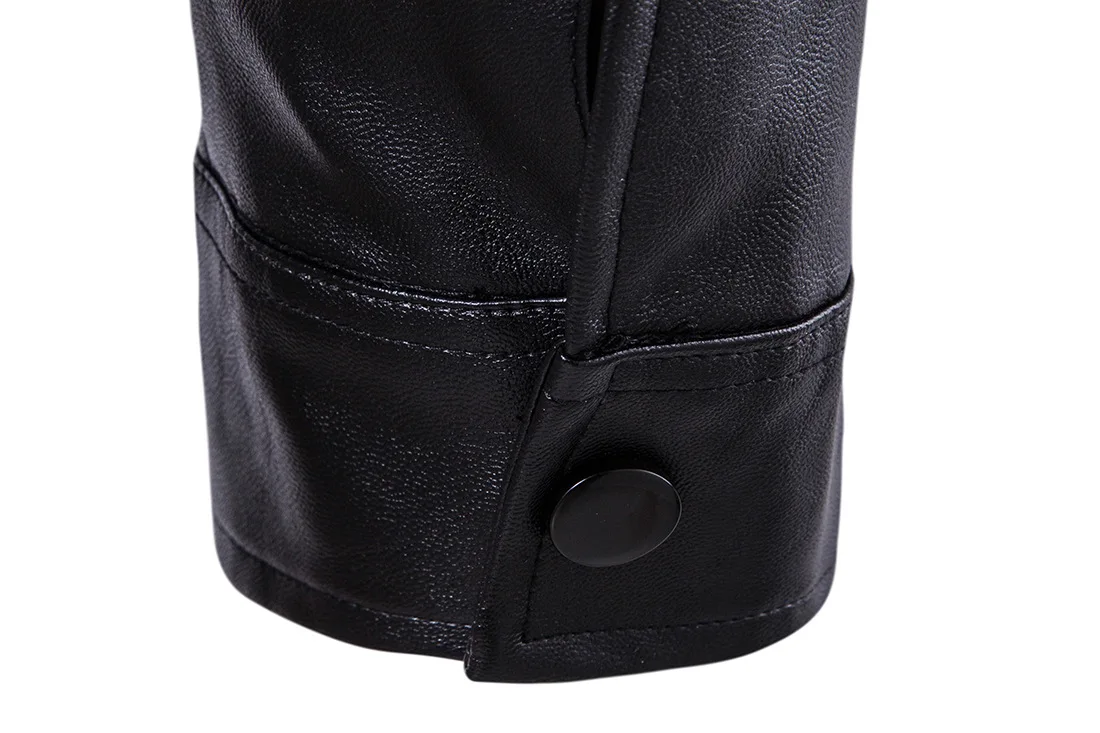 Moto Biker Autumn Men Faux Leather Jacket Turn-down Collar Slim Winter Solid Pockets Motorcycle PU Coat | Мужская одежда