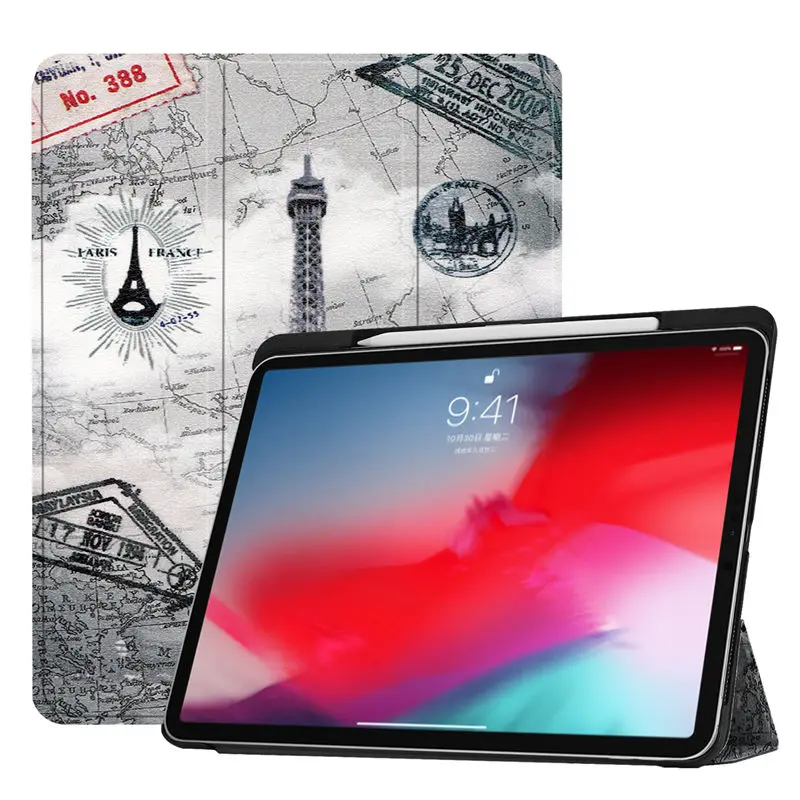 Чехол для iPad Pro 1"(), умный чехол с карандашом, чехол для нового iPad Pro 11 дюймов, Ультратонкий чехол-подставка+ пленка+ ручка - Цвет: P007