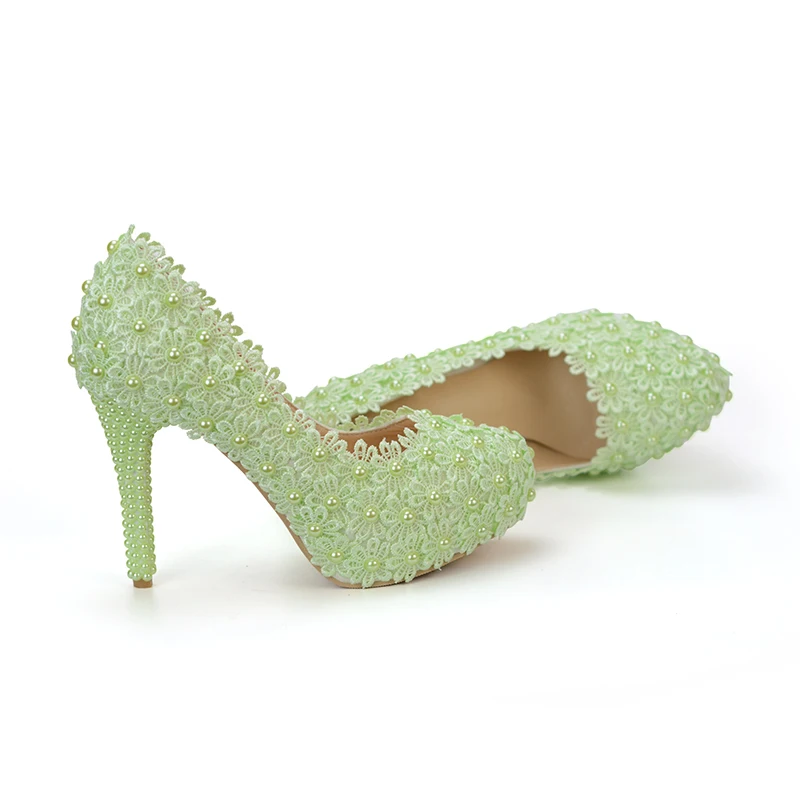 Женские туфли лодочки с кружевом на высоком каблуке|Женские туфли| |
