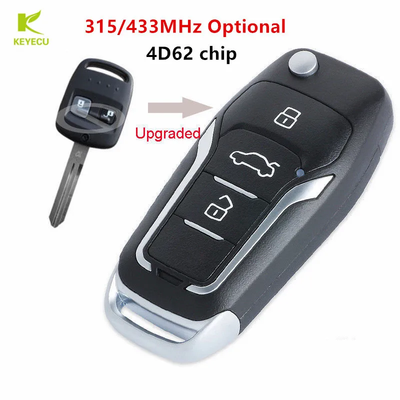 Запасная деталь KEYECU 315/433 МГц 4D62 чип для Subaru Impreza Forester 2000 2008 Liberty Outback 2003|Ключ от авто|