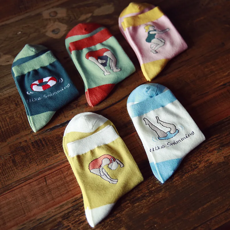 20 Пар/лот Осень женщин носки и Новый хлопок мультфильм Женщин прямых продаж|sock