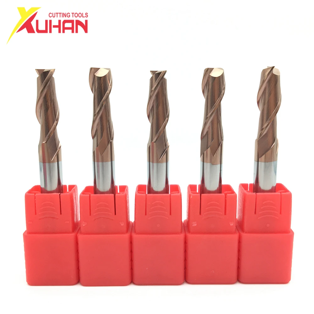 

2Flutes HRC55 End mill 8.0*8D*100L 1PCS 5PCS 10PCS Tungsten Steel Soild Carbide Endmills cutting tool CNC maching milling cutter