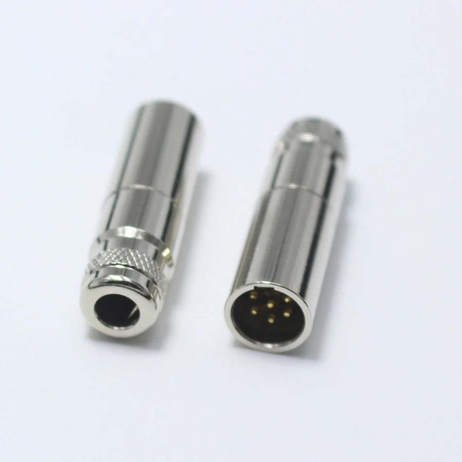 1 компл. Mini XLR 6 Pin штекер + гнездо P Аудио Микрофон монтаж шасси самоблокирующийся