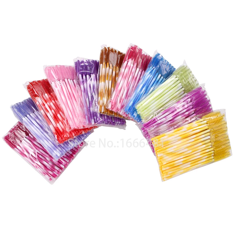 

200 pcs/lot Eyelash brushes Makeup brushes Disposable Mascara Wands Applicator Spooler
