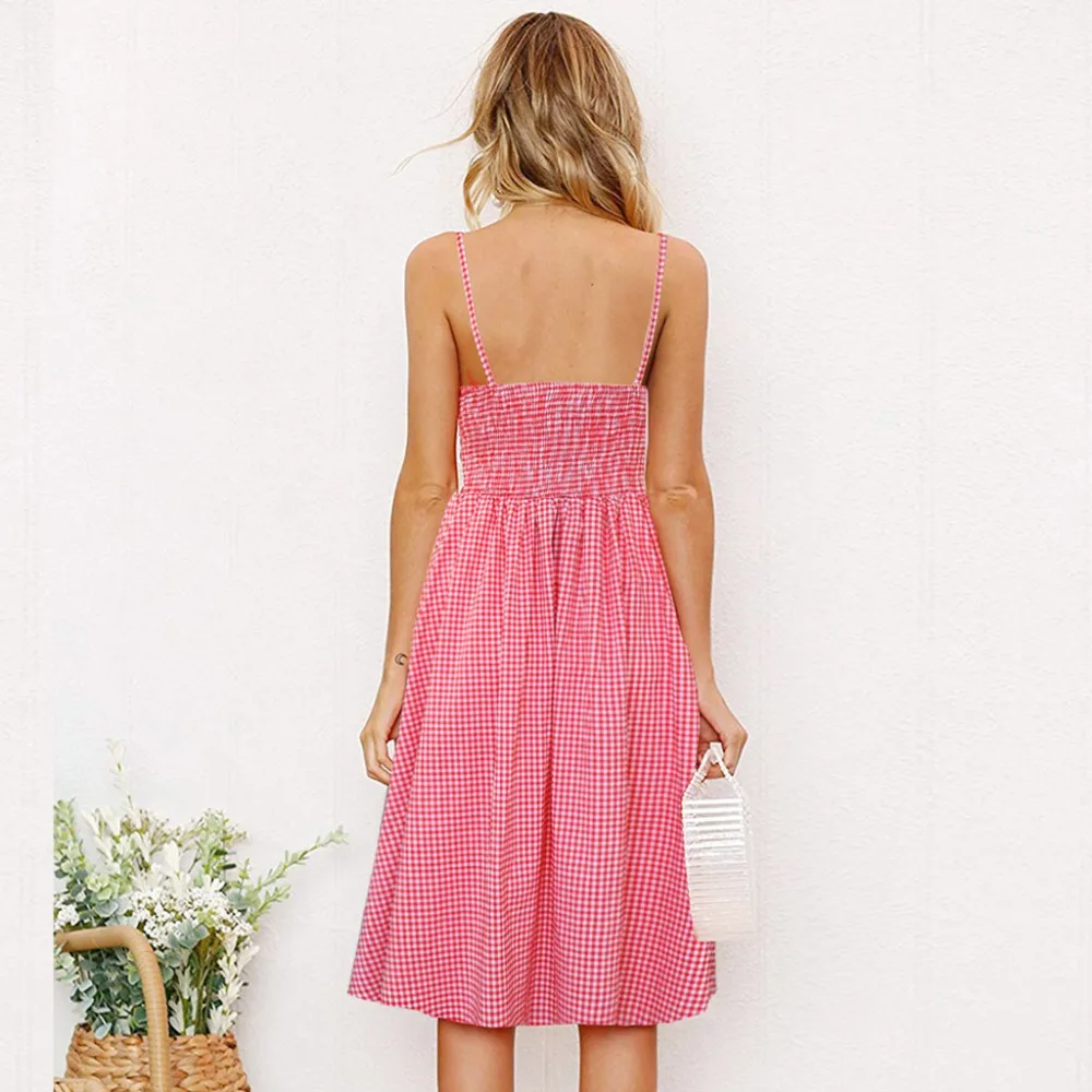 Vestidos verano 2018 Женская Летняя мода праздничный бант без рукавов летняя сумка для