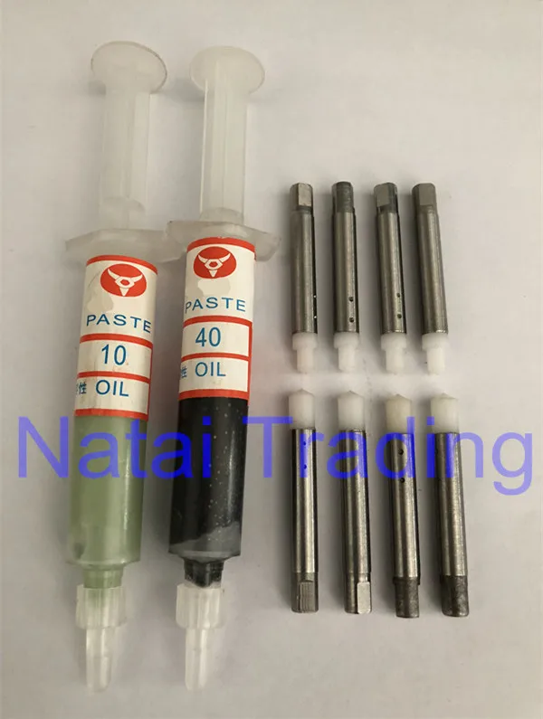 Common rail Инжектор клапан шлифовальный инструмент шлифовальный стержень бар и шлифовальная паста - Цвет: A