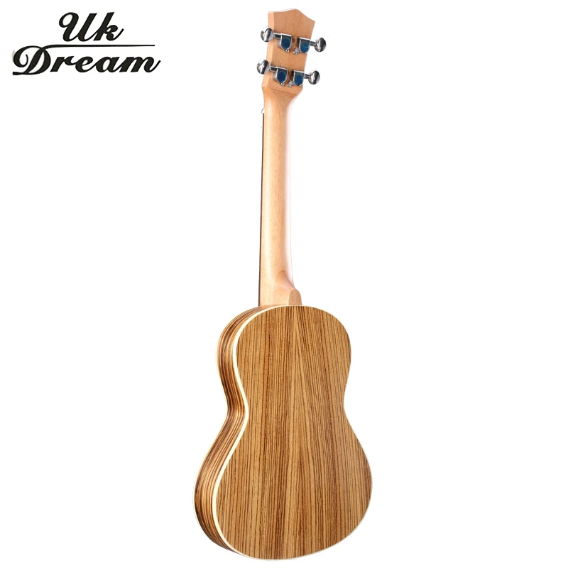 26 дюймов укулеле полная Зебра Тонкий бочонок деревянная гитара Музыкальные