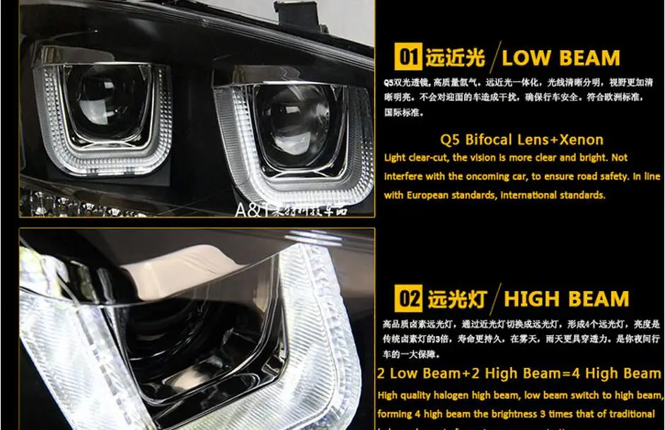 HID, 2011~, автомобильный Стайлинг для POLO фар, sharan, Golf6, routan, saviro, polo, passat, magotan, POLO Головной фонарь