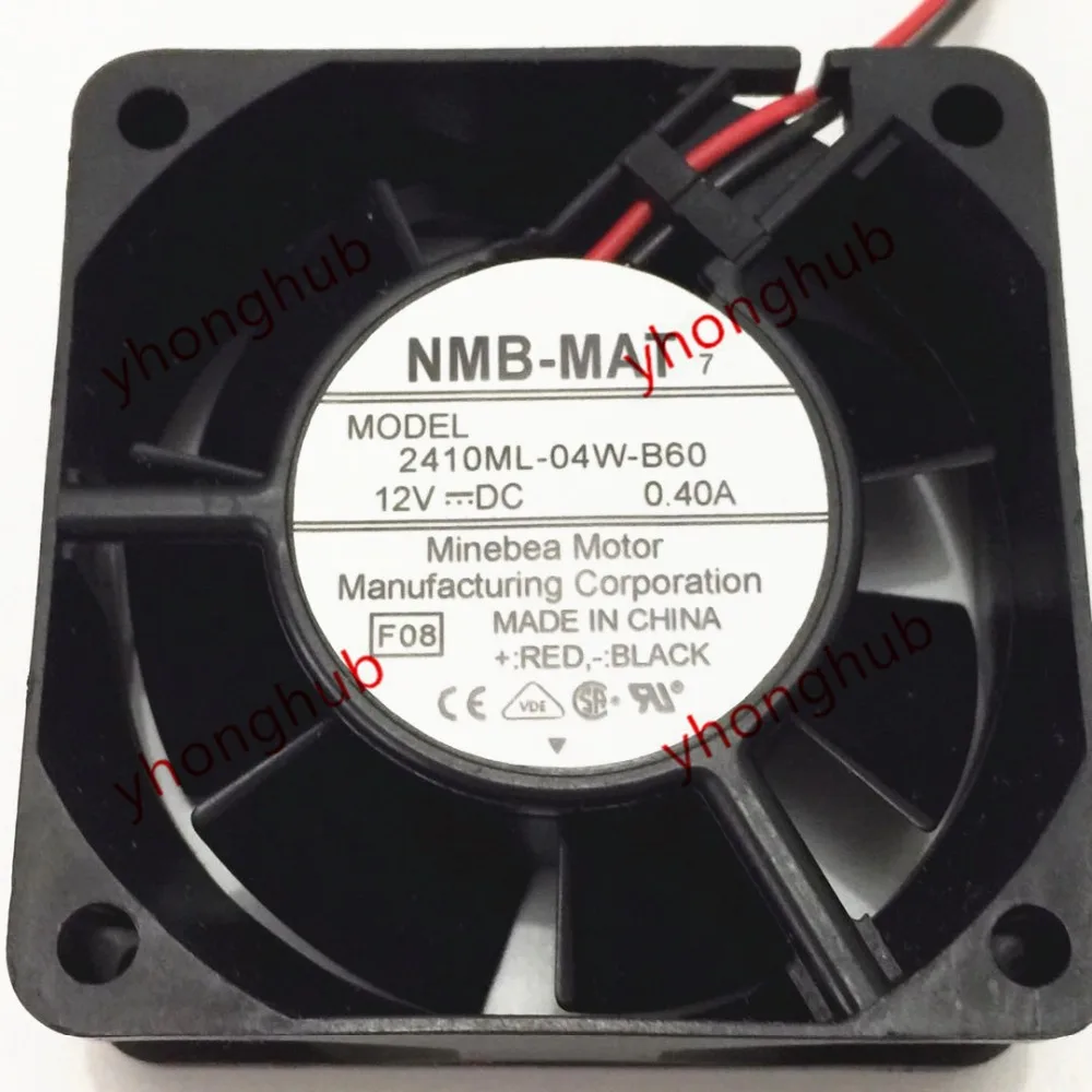 NMB MAT 2410ML 04W B60 F08 DC 12V 0.40A 60x60x25 мм вентилятор охлаждения сервера|square fan|server fandc fan 12v |