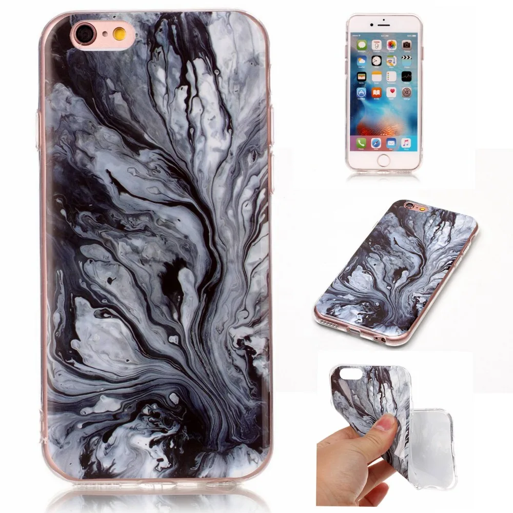 Горячая распродажа! Текстура узор мраморной скалы камня задняя крышка чехол для