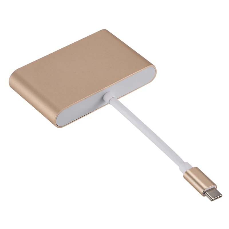 USB C концентратор type C к VGA USB 3,0 разветвитель USB-C зарядки видео конвертер концентратор адаптер кабель для Macbook Pro Google USB-C концентратор