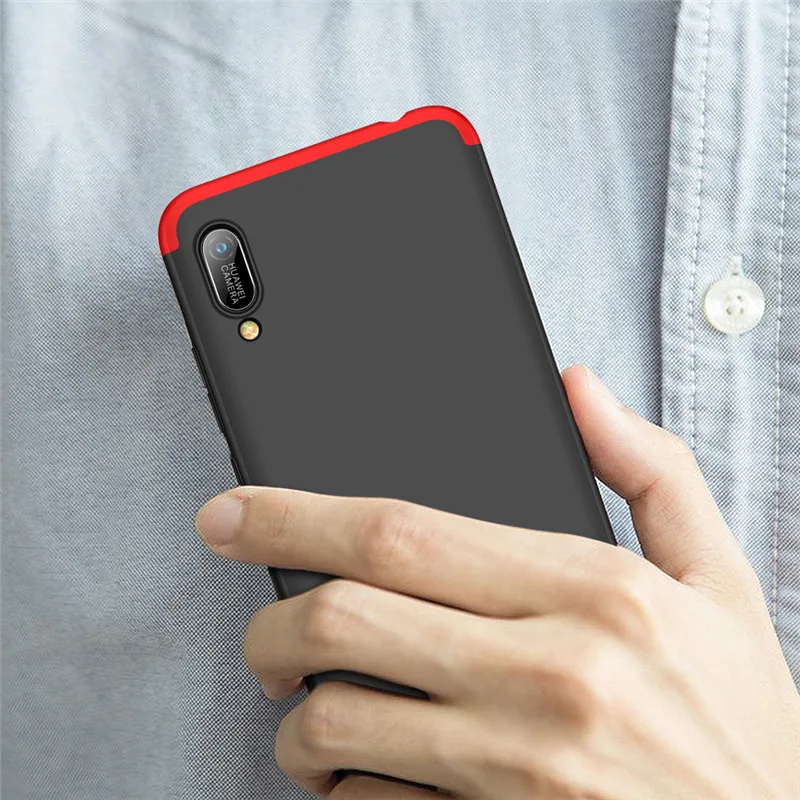 Чехол для huawei Y6 Prime 2019 3в1 полная защита Матовые чехлы Coque Pro Y6Prime |