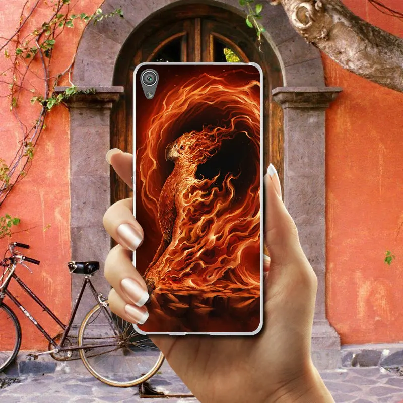 Silicon Soft TPU Mobile Phone Cases for Sony Xperia XA XZ Z Z1 Z2 Z3 Z4 Z5 Compact E3 E5 T3 M2 M4 M5 Cute Butterfly Phoenix Art | Мобильные