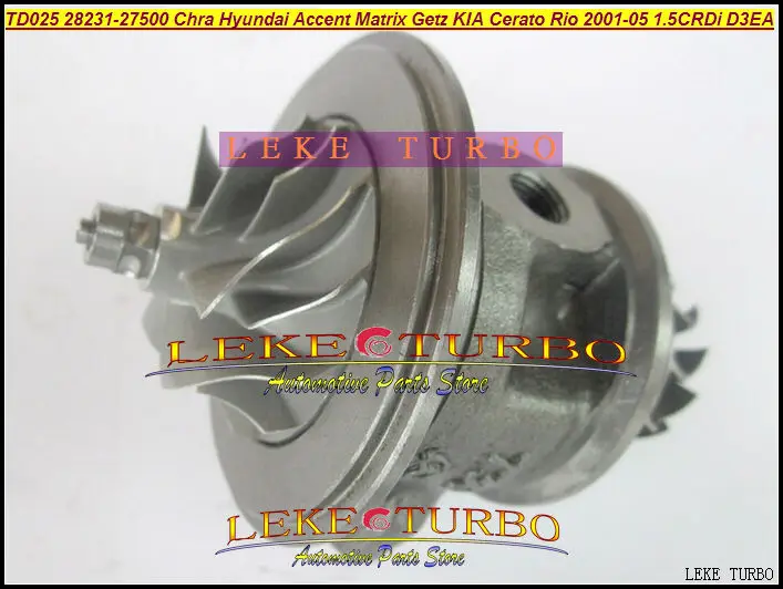 Турбокомпрессор TD025 28231-27500 49173-02610 турбо Chra для HYUNDAI Accent Matrix Getz KIA Cerato Rio л CRDi D3EA |