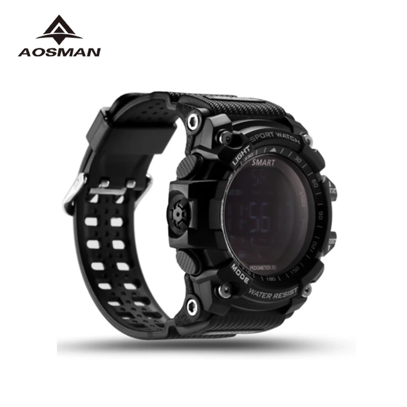 Aosman sportwatch 5ATM Водонепроницаемость swimmming Смарт часы для мужчин Поддержка Bluetooth