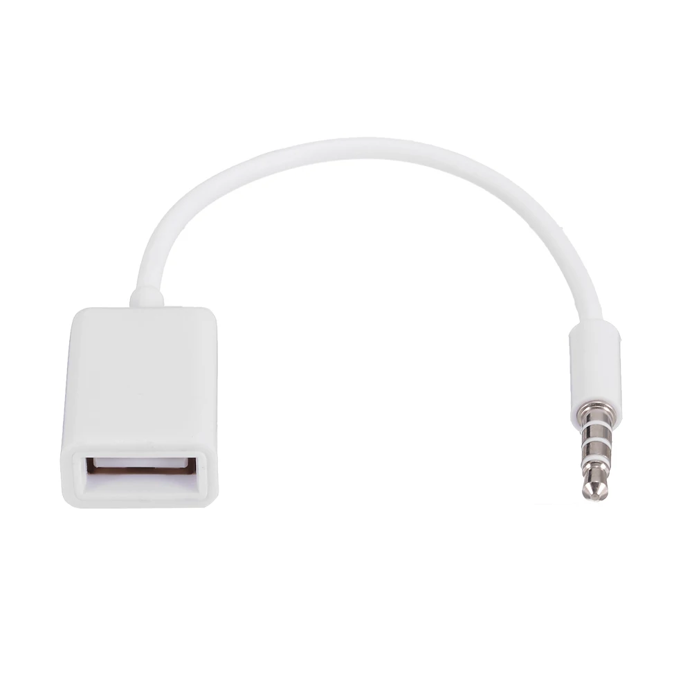 3 5 мм Мужской автомобильный AUX аудио разъем к USB 2 0 Женский адаптер конвертер шнур