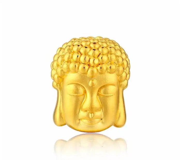 

New Pure 24K Yellow Gold 3D Buddha Pendant 1g
