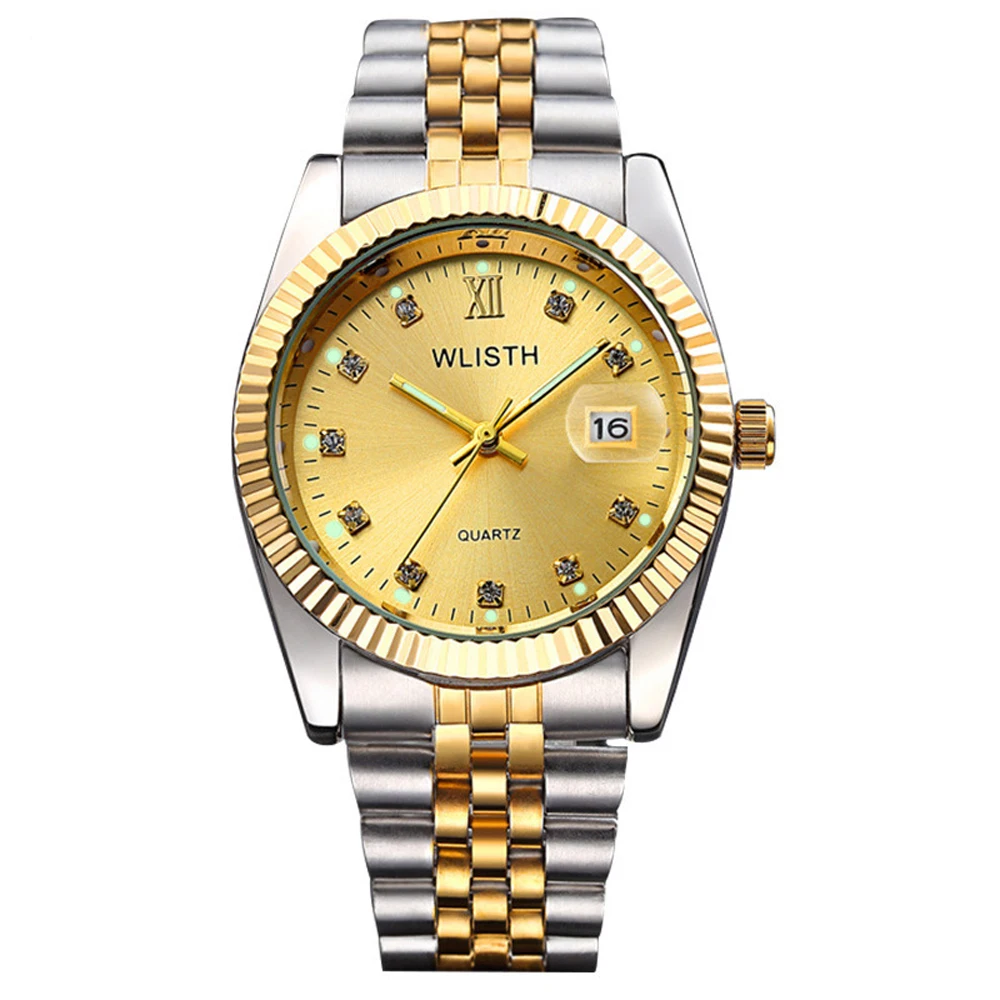 Men's Watch Relogio Masculino Top Brand Luxury Diamond Business Man Quartz Wrist Watches Men Hour Male Clock Montre Homme | Наручные