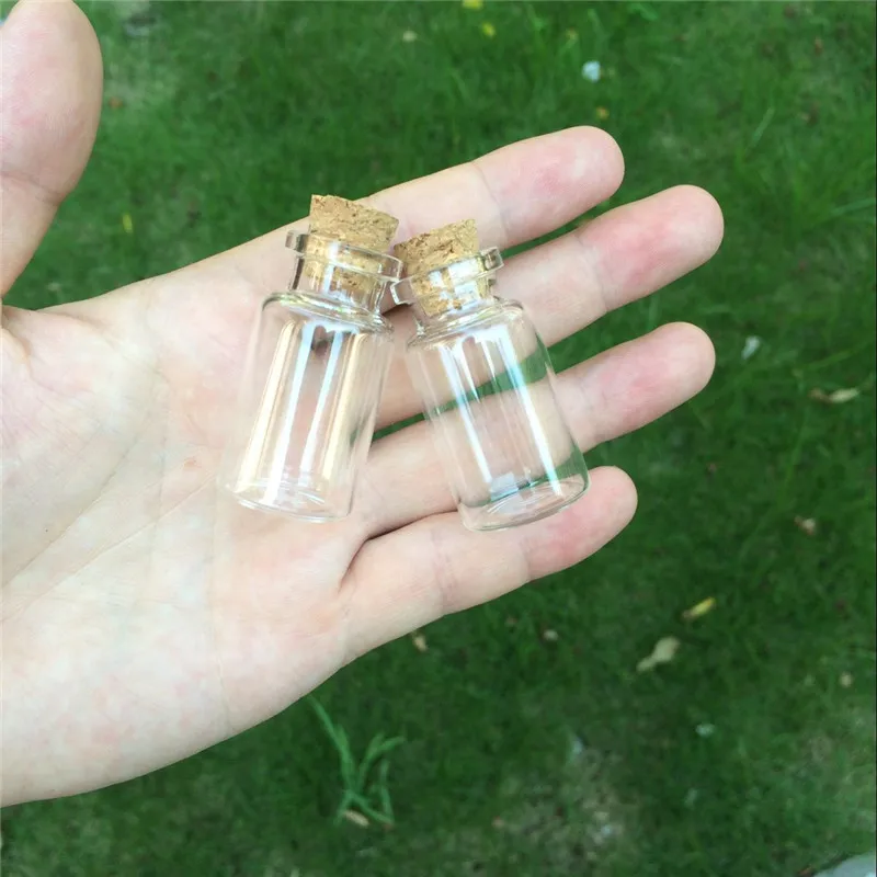 100 шт 24x45x12 5 мм прозрачные пустые стеклянные бутылки с пробками DIY 10 мл