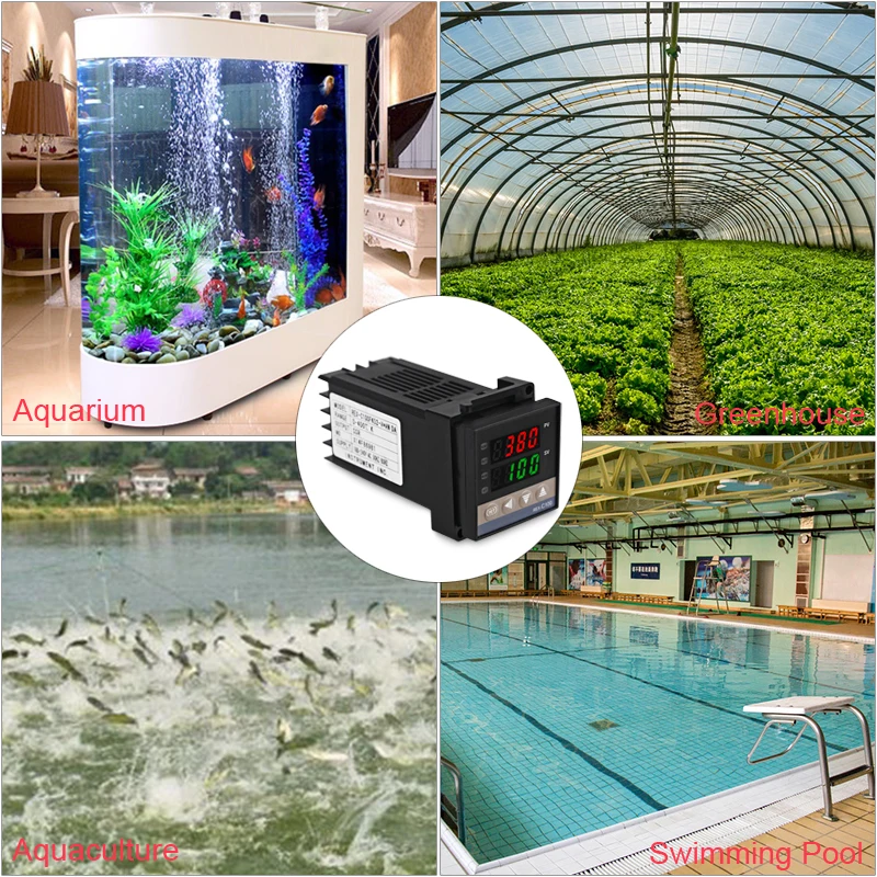 LEDSMITH Digital 220V PID REX-C100 регулятор температуры термостата Max.40A SSR K термопара набор