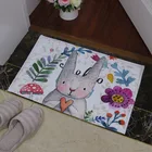 Ковер для ванной комнаты, интерьер, впитывающий симпатичный запах кролика, искусственный кухонный ковер, коврики, дверной коврик