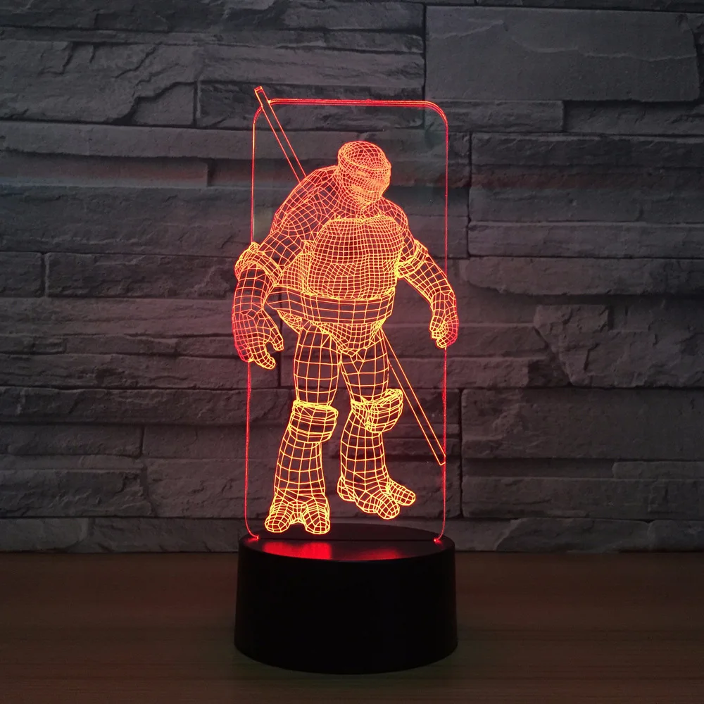 Светодиодный домашний декор креативная в виде черепахи 3D черепаха моделирование