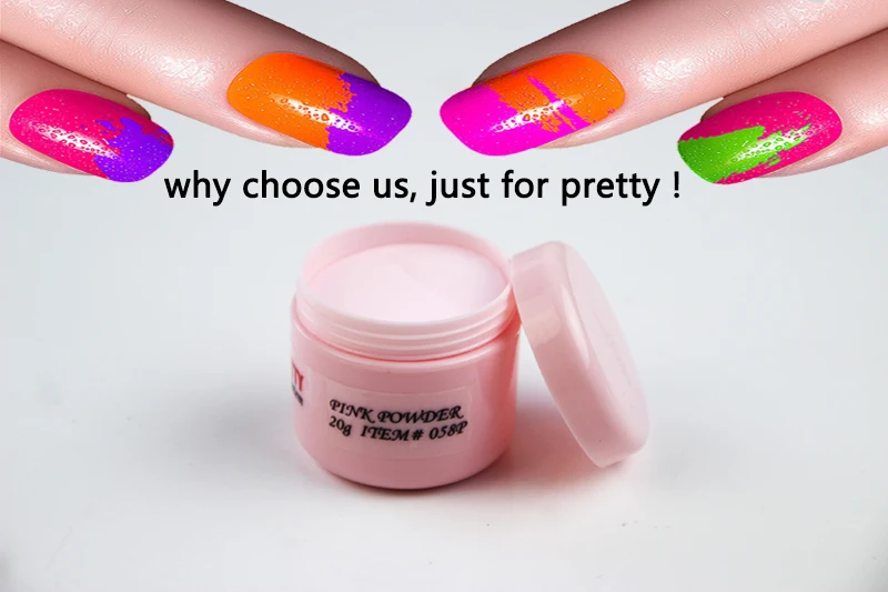 Acrilico Unha 20 г акриловый порошок акриловый лак для ногтей для Nagels Akrilik белый Akryl розовый прозрачный Polvo Poudre acryl ique Pour Ongle