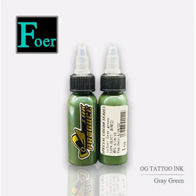 Gray Green O.G микроблейдинг пигмент чернила для татуажа Перманентный макияж Пигмент зеленая Группа 1 унция/30 мл Краска для татуировки боди-арт краски - Цвет: Gray Green