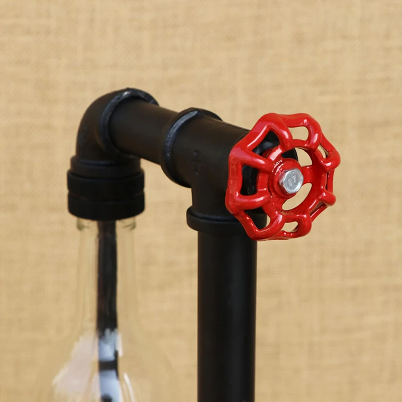 Современный абажур бутылка Настольный светильник промышленная Настольная лампа