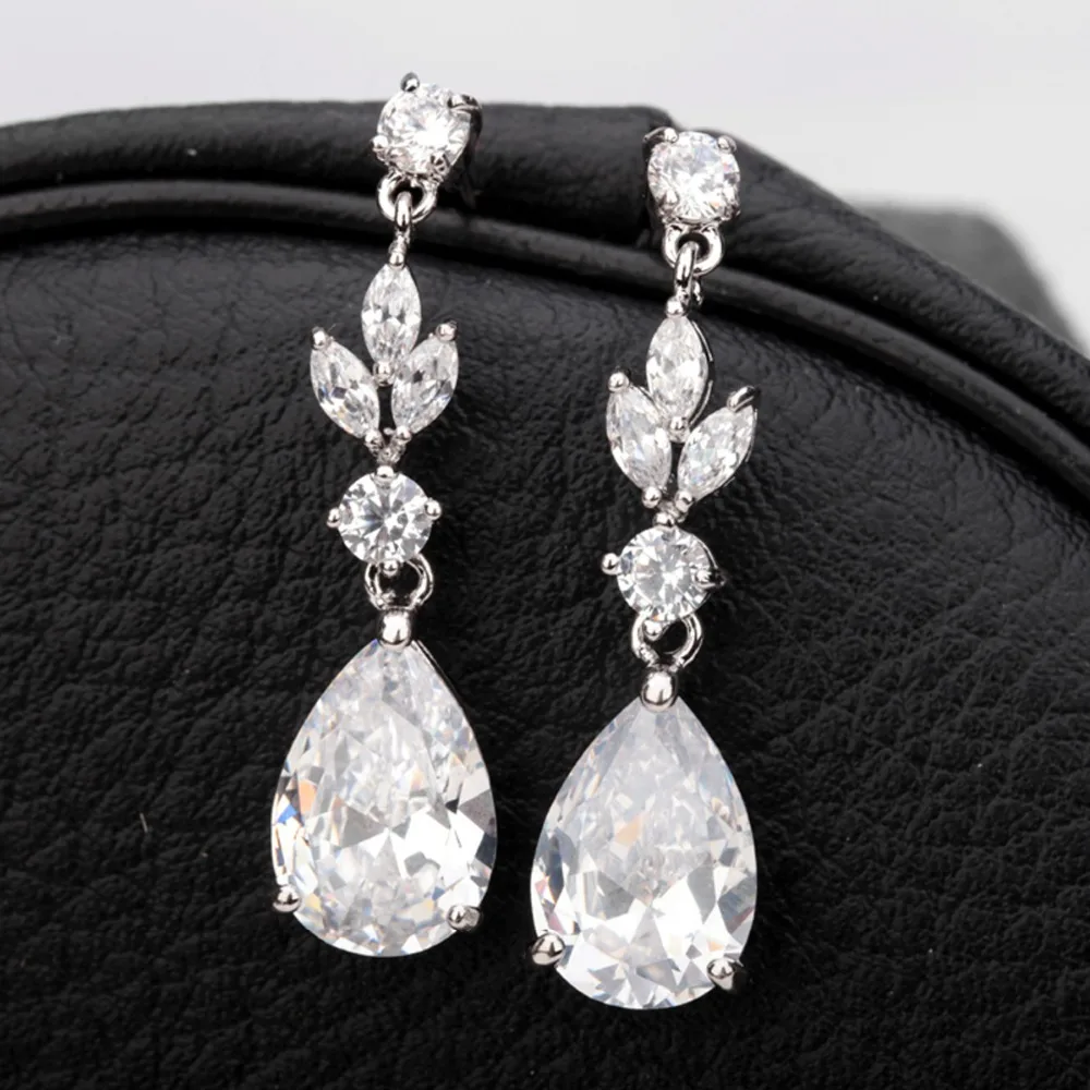 LUOTEEMI модные аксессуары для женщин свадебные невесты серьга бесплатная доставка