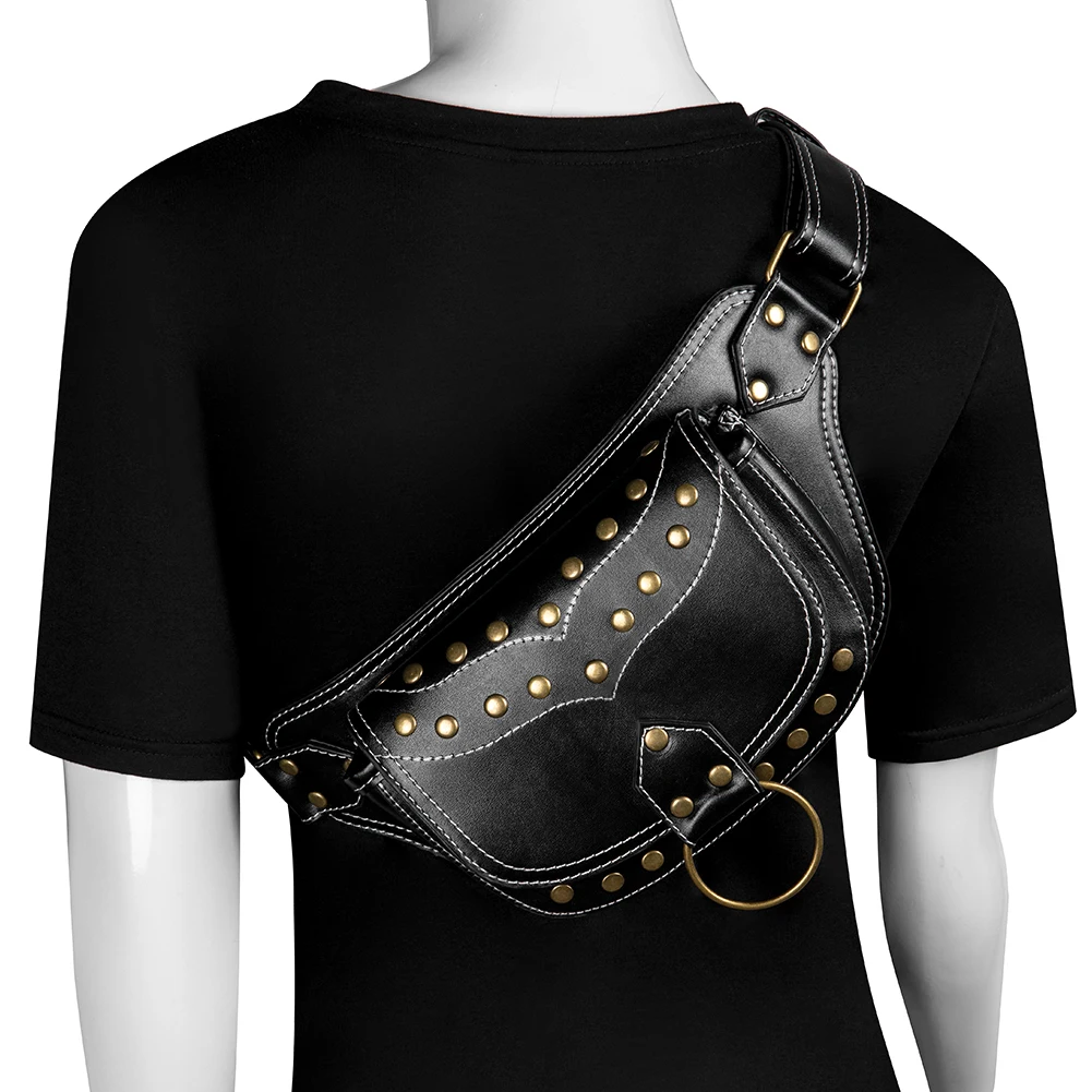 Поясная сумка для мужчин и женщин Norbinus с шипами в стиле панк путешествий