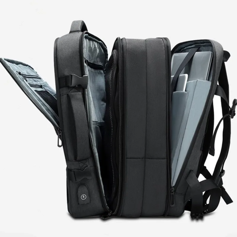 Wear resistant breathable men backpack waterproof business travel computer large backpacks can expand laptop school bag man bags