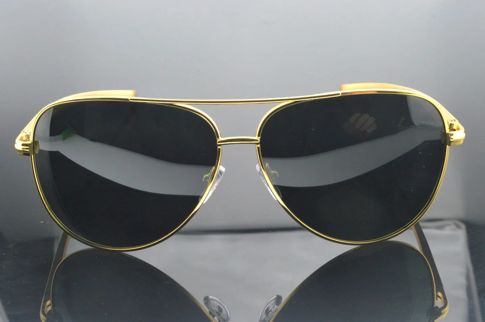 Солнцезащитные очки CLARAVIDA в большой оправе из алюминиево магниевого сплава с