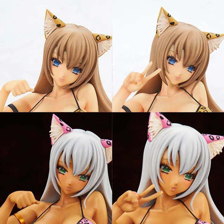 Новая иллюстрация сексуальных девушек 8 &quotQ-six Rara minazaki Leopard Edition 1/6 Scale ПВХ фигурку