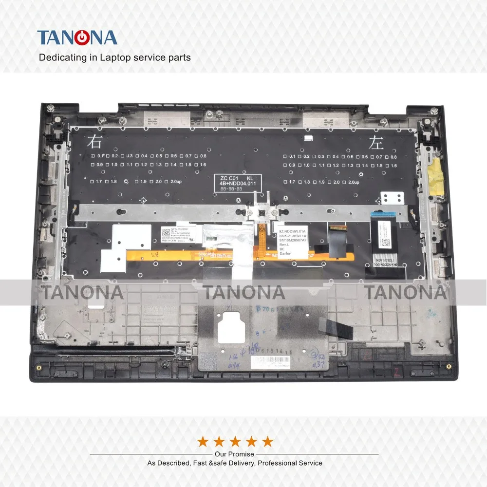 Оригинальный Новый SM10M69727 для lenovo Thinkpad X1 Yoga 2nd Gen UK Клавиатура ободок верхний Чехол