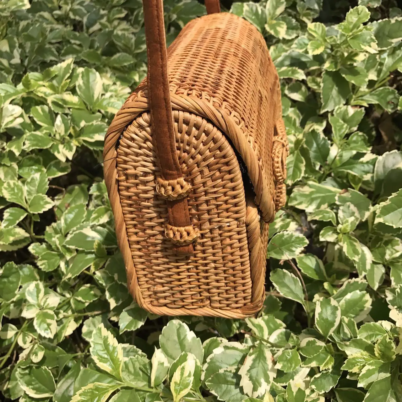 Квадратный мешок одного асимметрия, на плечо, охватывающих hand-made Длинные лоза сплетенный мешок древнеперсидского Миа пляжная сумка