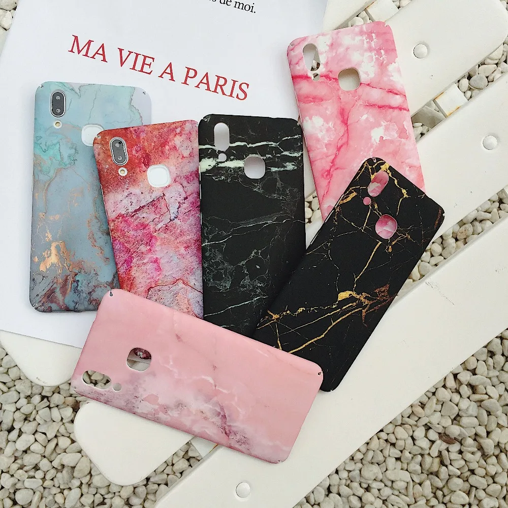 OPPO R15 R9 R9S R11 R11S плюс A83 A79 A77 A73 A59 A57 Цветной Мрамор чехол для телефона жесткая задняя