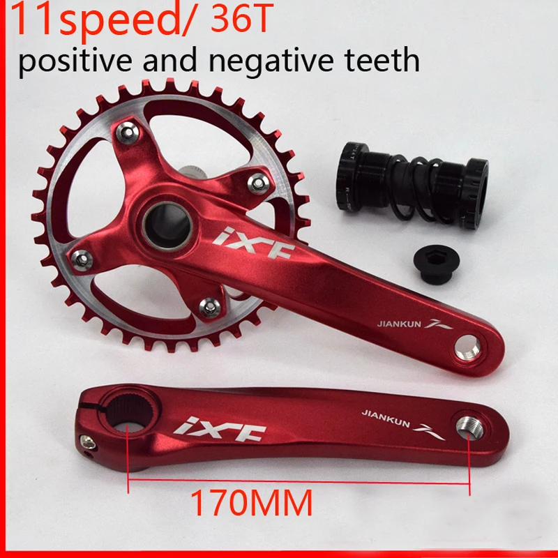IXF 11 скоростной велосипед Кривошип 36T 170 мм шоссейный цепной круг MTB с нижним